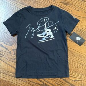 Jordan Black Short Sleeve Graphic Tee